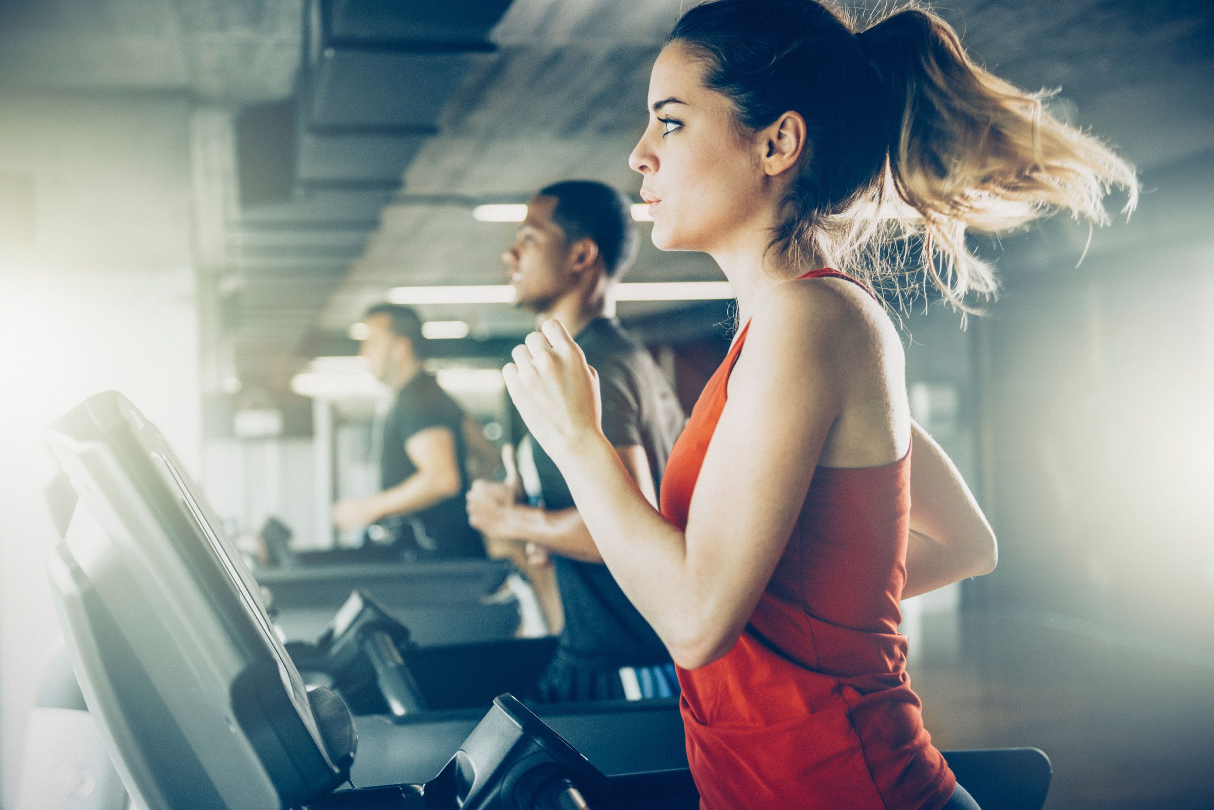 people exercising at gym